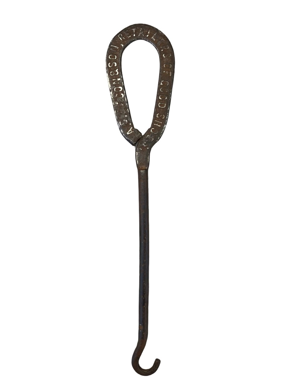 Antique Shoe Button Hook Primitive Rustic San Jose Bacon & Son Good Shoes Boots